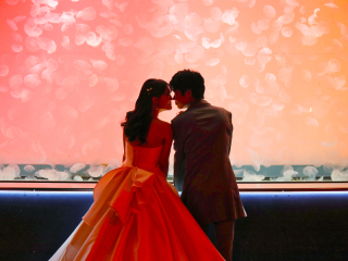 大洗水族館で洋装フォトウェディング♪