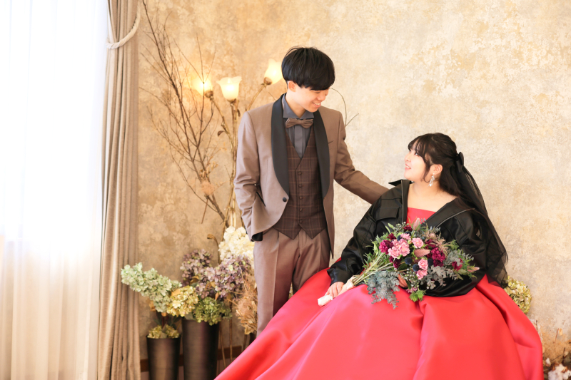 ナチュラルなおふたりの笑顔が素敵です♪