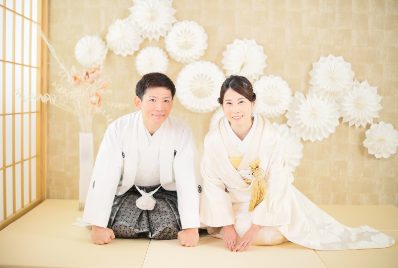 正座でご挨拶ショット♪