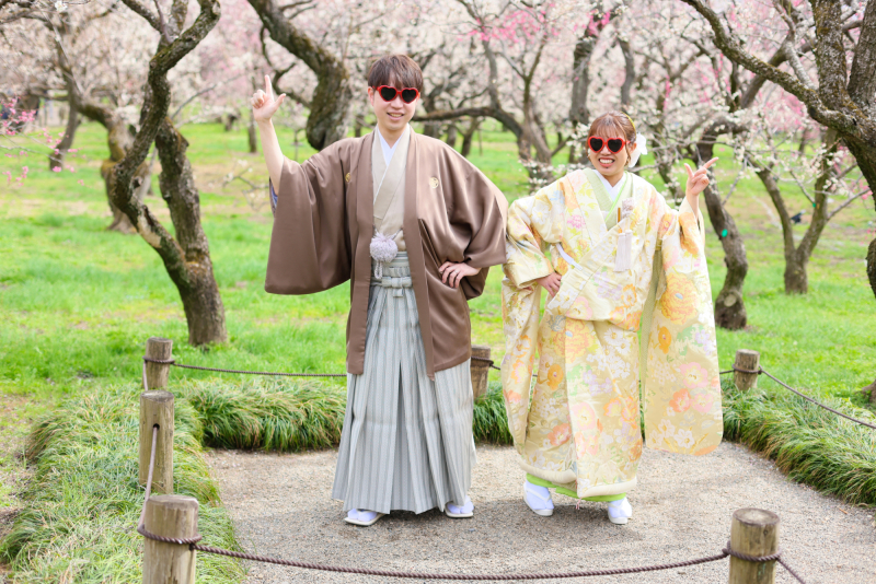 満開の梅と和装ロケーション撮影♬