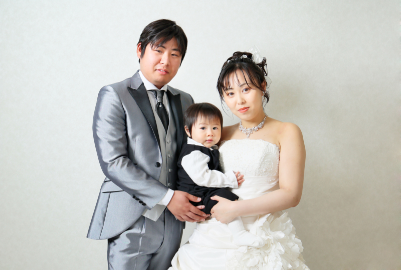 おふたりの宝物のお子様もご一緒に♡