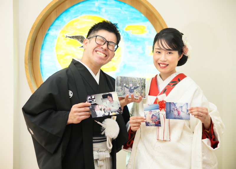 小さい頃のお写真とおふたり