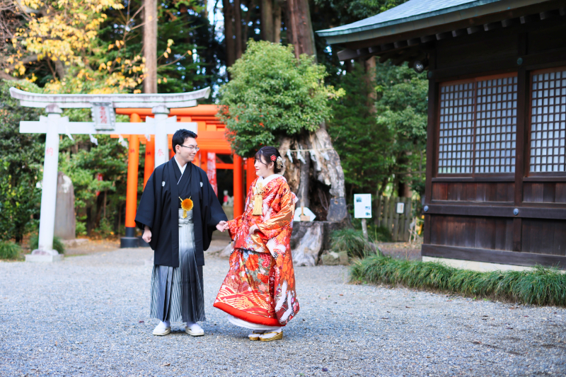 常磐神社からお撮影がスタート！