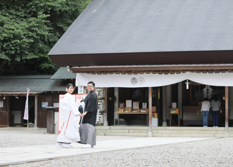 常磐神社本殿へ!