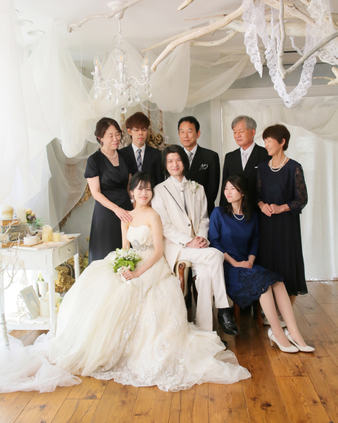 セット面でのカジュアルなご家族とのお撮影も可能です