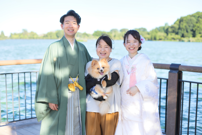 駆けつけてくださったご家族様と。