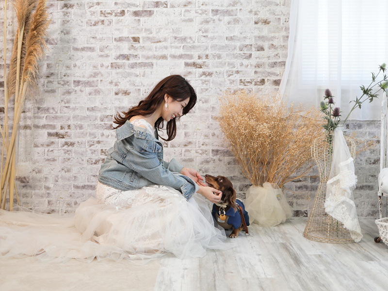 ウェディングハウス ル・シフォン_ペットと一緒に撮影できる