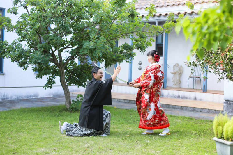 ウェディングハウス ル・シフォン_庭園で撮影できる