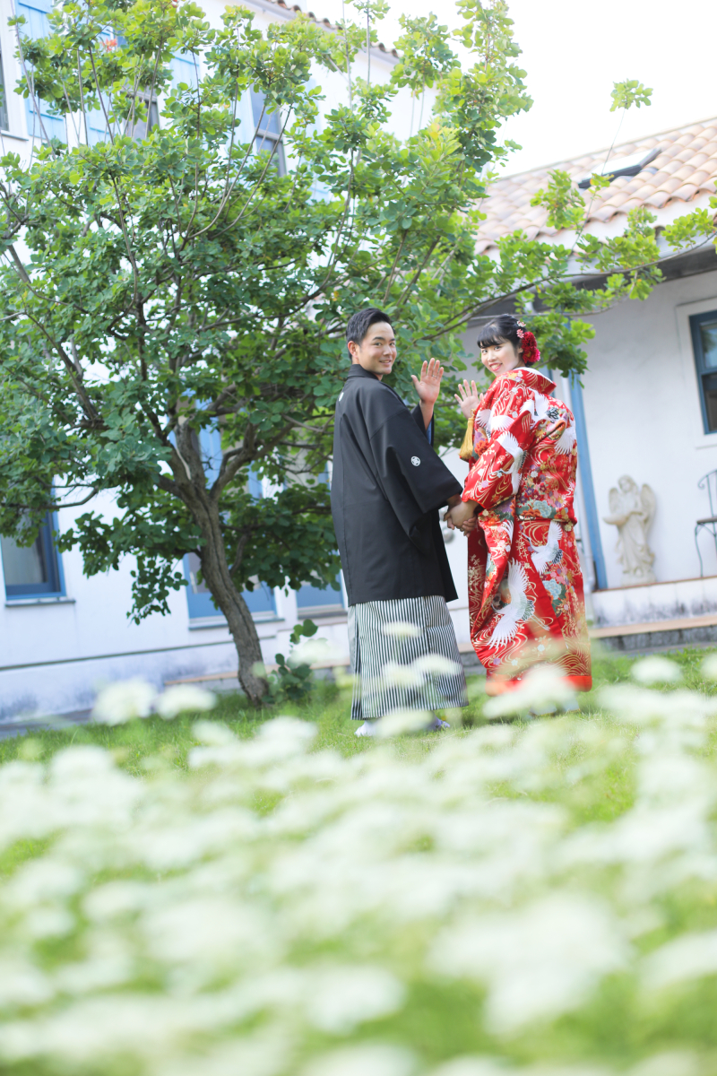 ウェディングハウス ル・シフォン_庭園で撮影できる