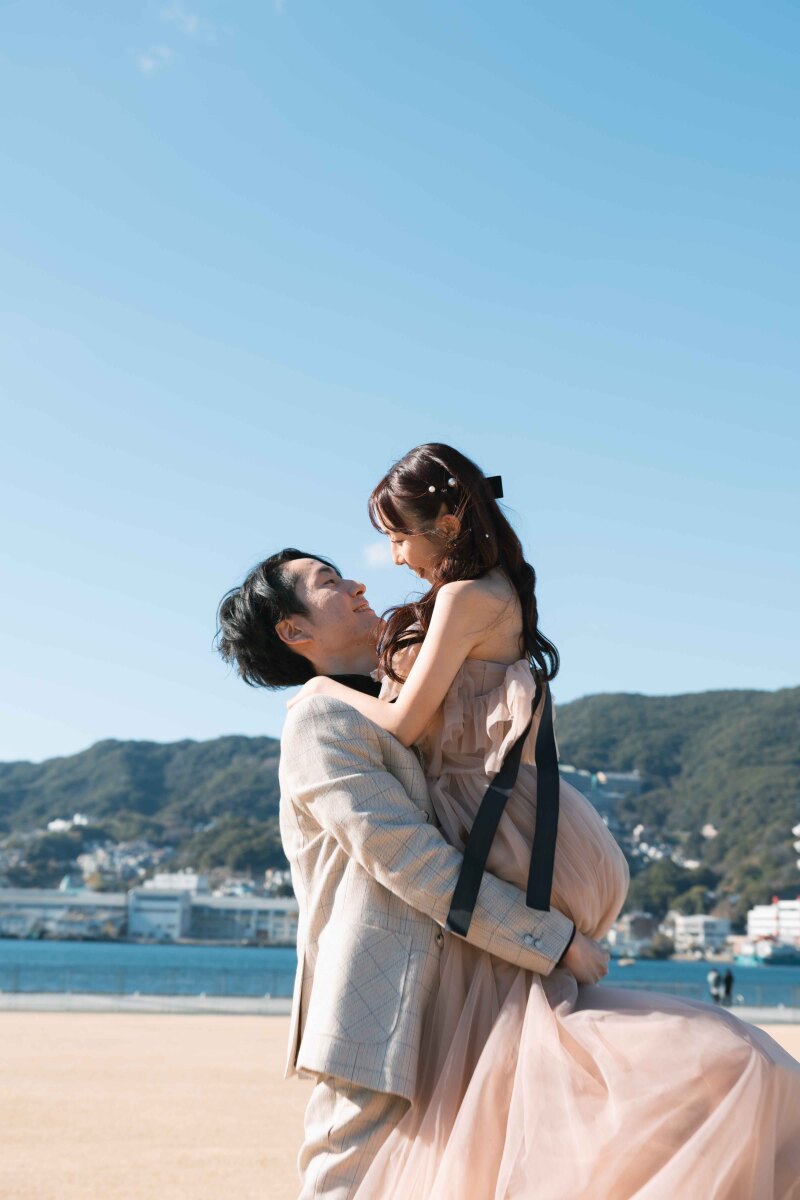 青空の下で、ぎゅっと幸せ。