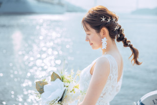 【韓国メイクで記憶に残る花嫁へ】洋装スタジオ・ロケーション撮影◎トータル診断・全データ色味編集付200カット納品