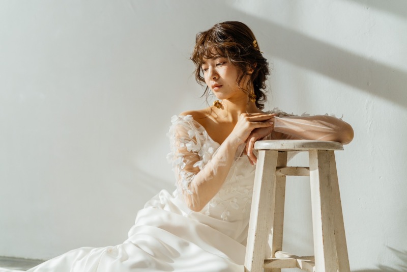 【ソロウェディングフォト スタジオ】◎ヘアメイク付き◎データ100カット納品