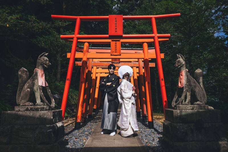 【諏訪神社 和装】~長崎の歴史ある神社で撮影~◎全データ色味編集付200カット納品 ※奉納料・移動費込み