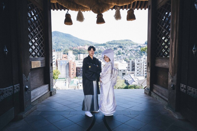 【諏訪神社 和装】~長崎の歴史ある神社で撮影~◎全データ色味編集付200カット納品 ※奉納料・移動費込み