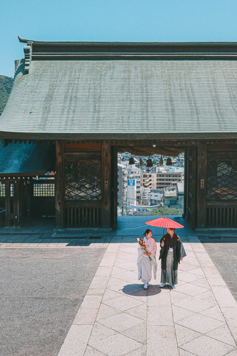 【諏訪神社 和装】~長崎の歴史ある神社で撮影~◎全データ色味編集付200カット納品