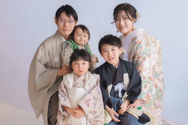 家族で和装ショット