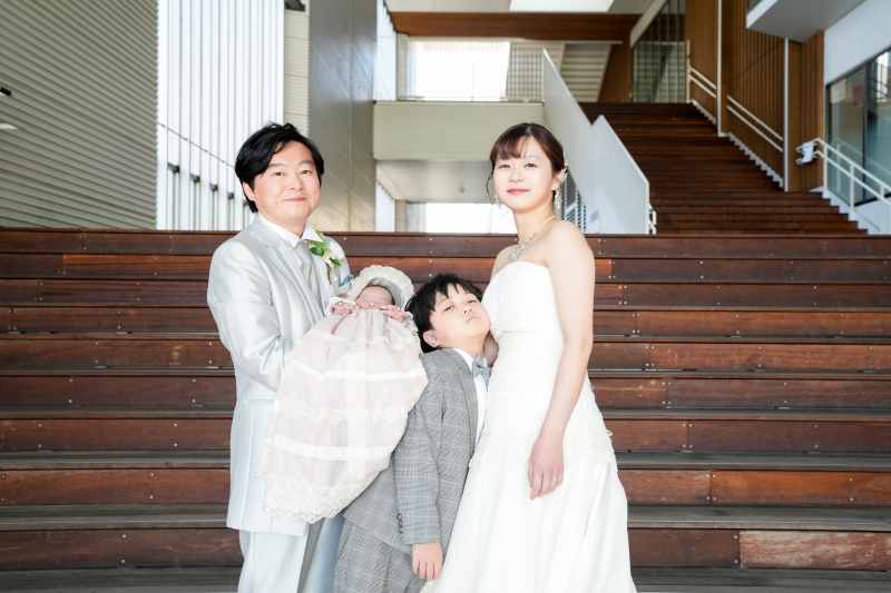 光溢れるウッドデッキ