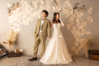 大空と水面が美しい霞ヶ浦のロケーションフォト