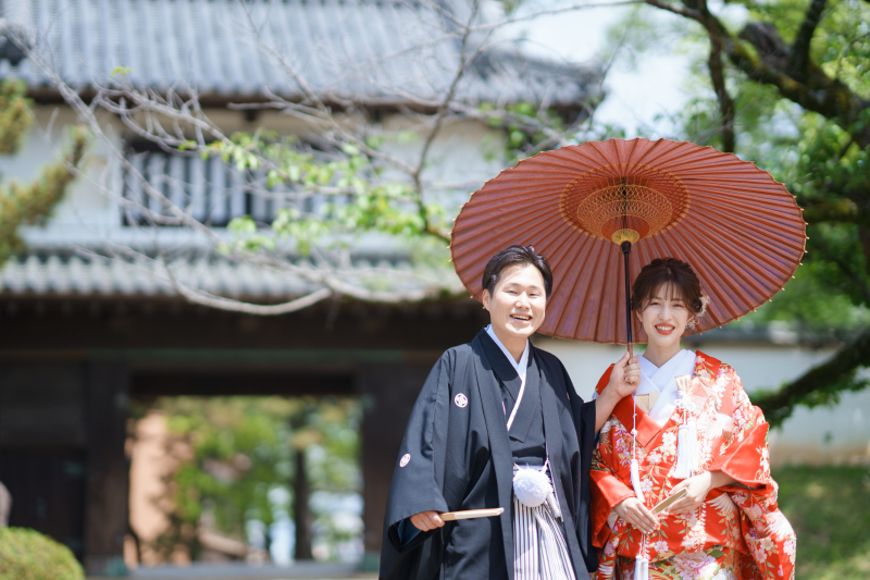 【秋の公園フォト♪受付開始!】和装庭園ロケーションプラン【データ100カット付◆衣装グレードアップ料金なし!】
