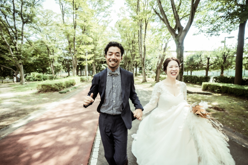 【秋の公園フォト♪受付開始!】洋装公園ロケーションプラン【データ150カット付◆衣装グレードアップ料金なし!】