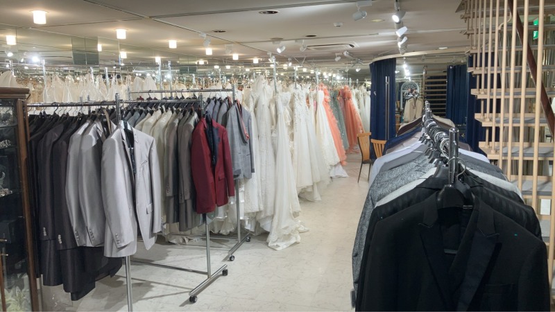 ドレスだけ貸出し|希望があればタキシードもご準備可能