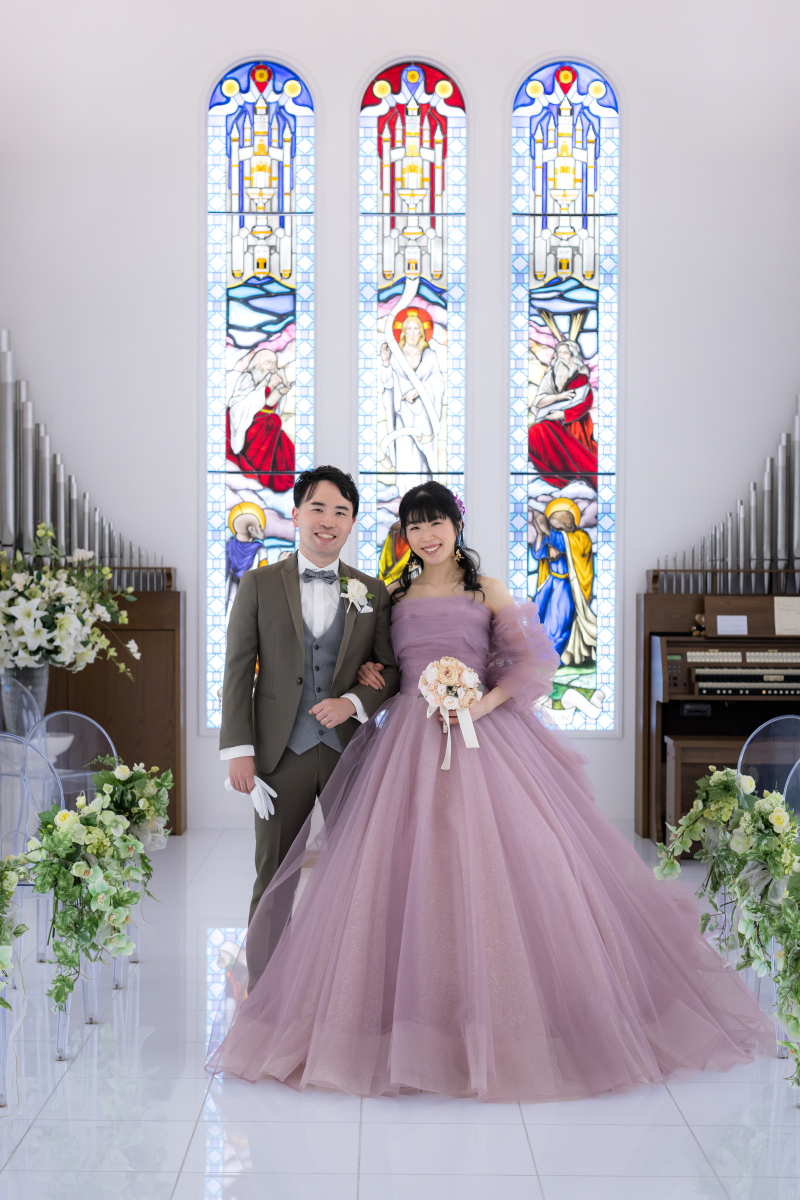 ドレスdeピュアチャペルフォトプラン | チャペルでの特別感ある撮影 ドレス&タキシードと美容着付け、台紙1枚付き