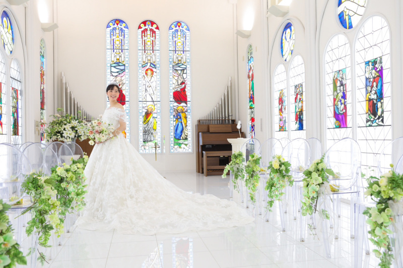 ピュアチャペル館内ロケプラン | ドレス&タキシードと美容着付け、データ50カット付き