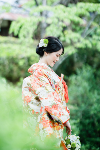 色打掛 1111 紅白の競い アプリコット