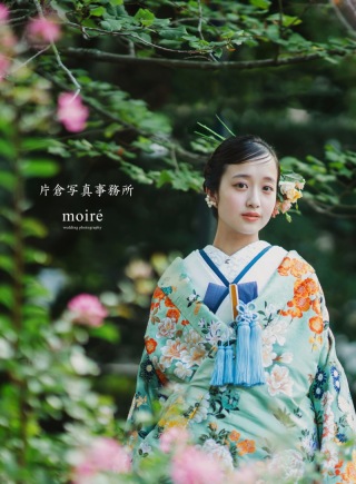 色打掛 1134 花洛絵図 ブルー