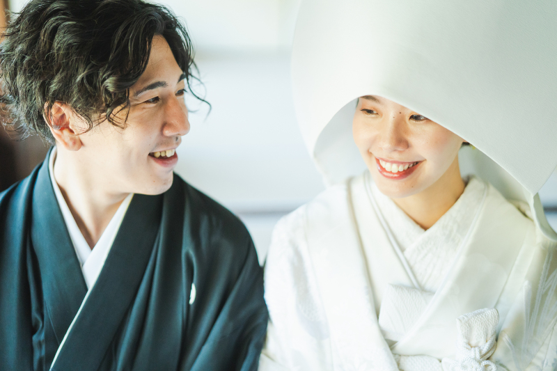 綿帽子スタイルで撮影スタート