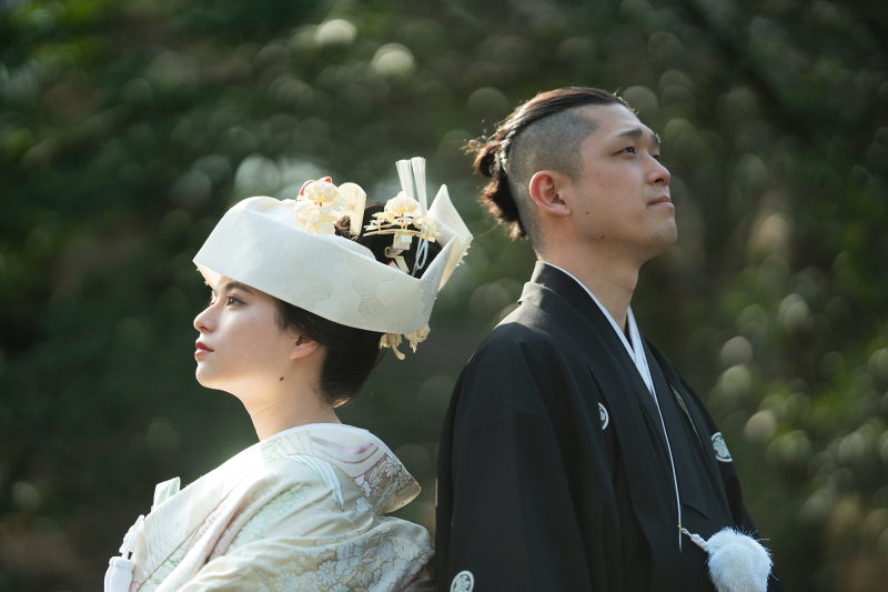 文金高島田+角隠しスタイル