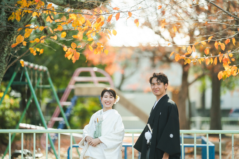 スタジオの前の公園