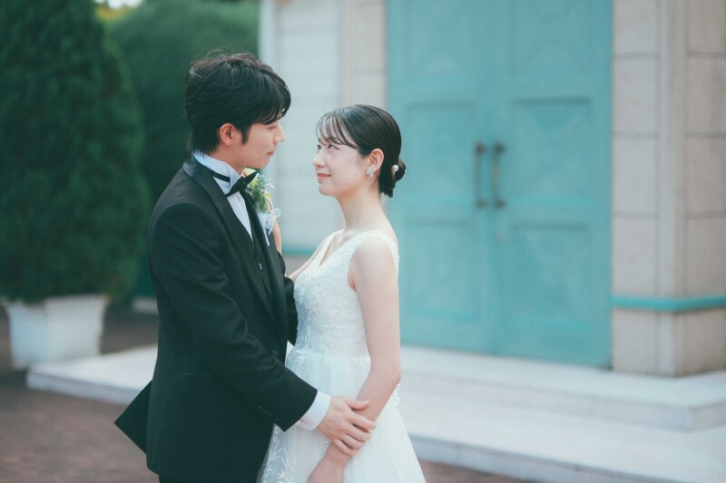 寄り添うふたり。