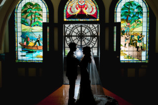 横浜開港記念会館とスタジオセット