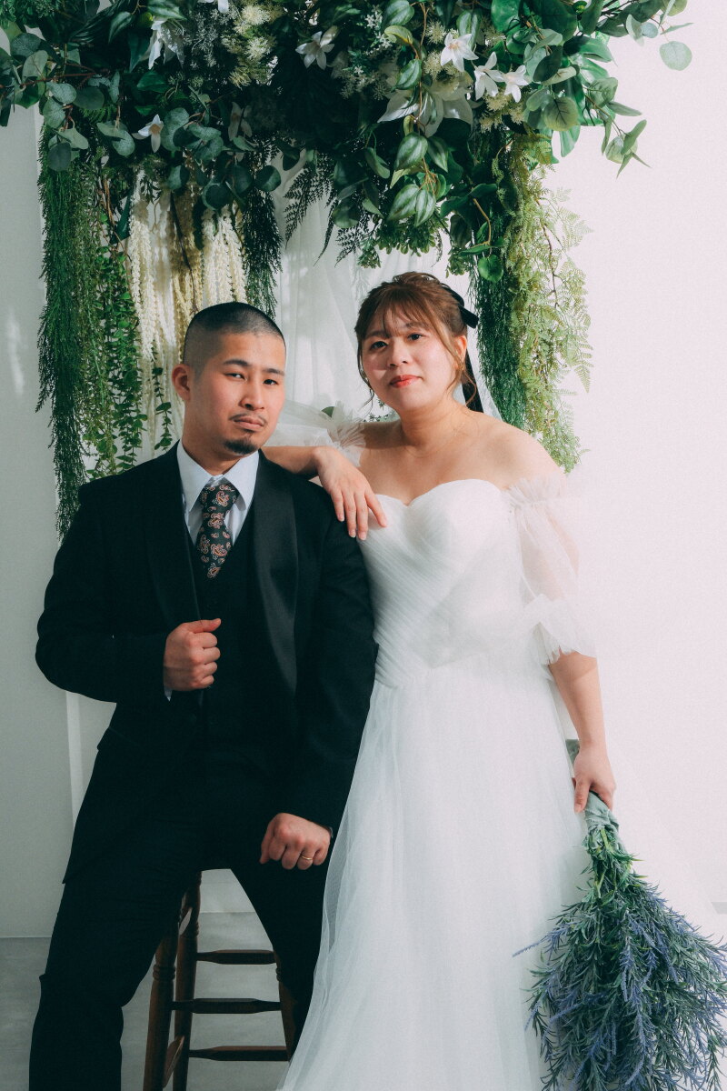 おふたりらしいカットも