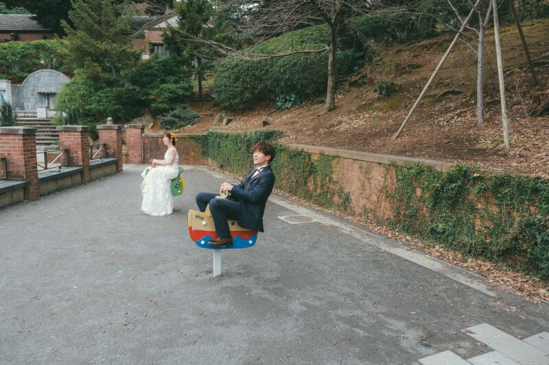 山手の公園でデート?