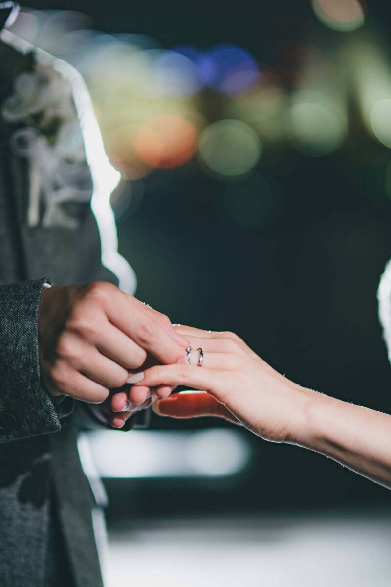 指輪と一緒に