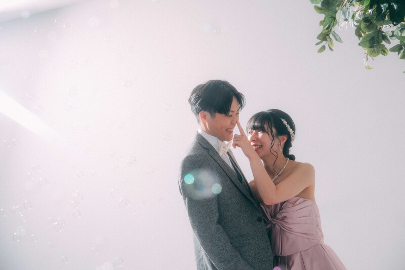 ぎゅっと寄り添って