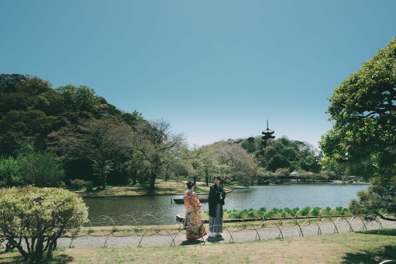 Photo Studio Jheart 横浜店(フォトスタジオジェイハート)_庭園で撮影できる