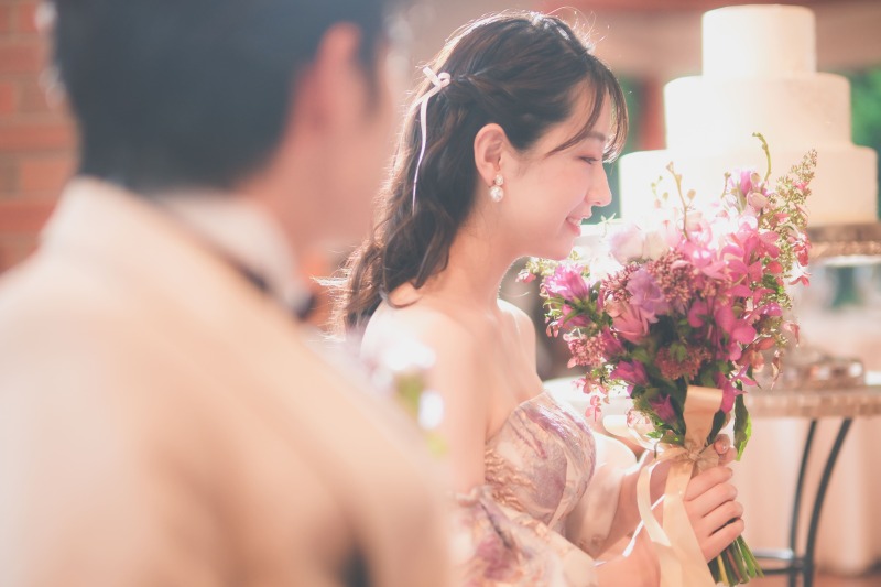 ゲストルームへ移動して、お色直しも◎