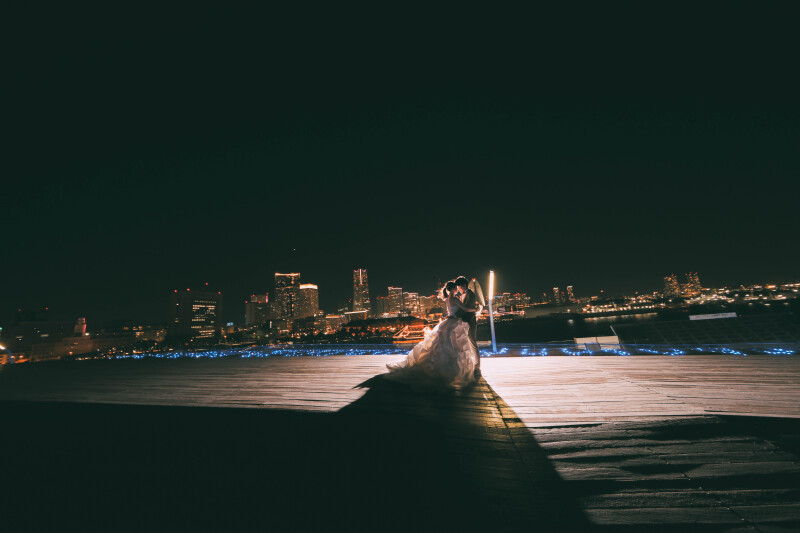 Photo Studio Jheart 横浜店（フォトスタジオジェイハート)_夜景で撮影できる