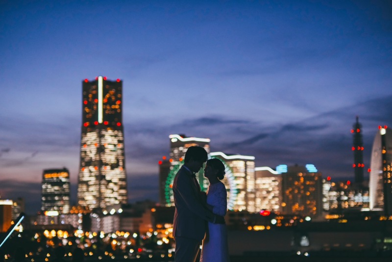 Photo Studio Jheart 横浜店（フォトスタジオジェイハート)_夜景で撮影できる