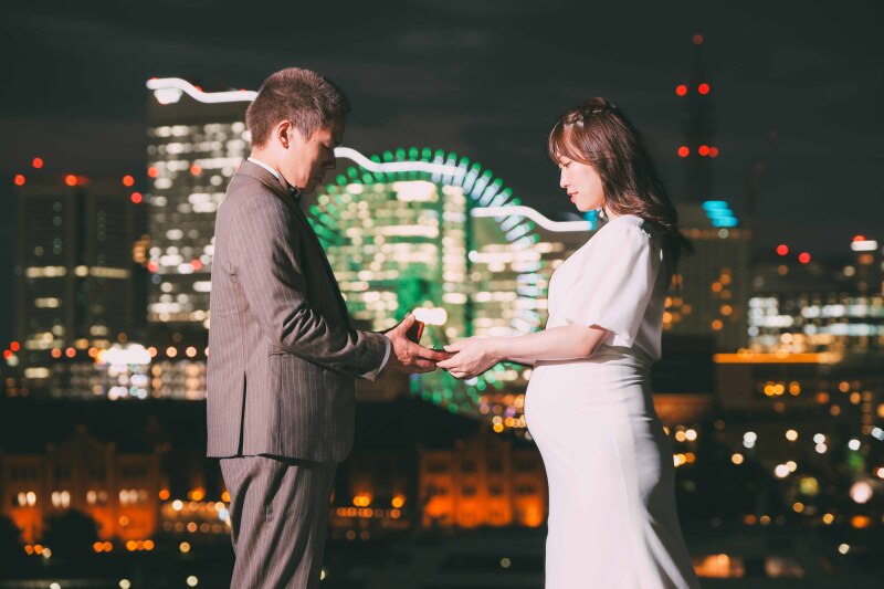 Photo Studio Jheart 横浜店（フォトスタジオジェイハート)_夜景で撮影できる