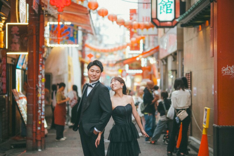 【中華街】◎120分撮影し放題◎全データ色補正付150カット以上納品・新婦様ヘアメイク付き※平日限定プランです。