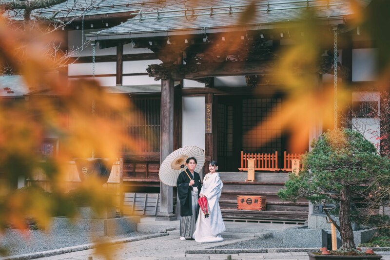 秋の紅葉プラン【報国寺】◎90分撮影ロケ撮影 和装スタジオ付き ロケ150カット+スタジオ50カット納品