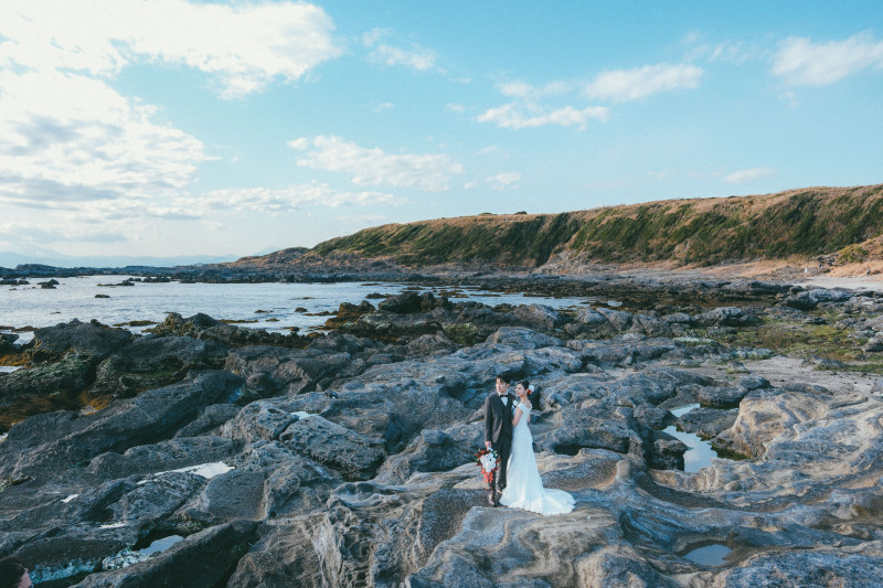 【城ケ島】◎120分撮影し放題◎全データ色補正付200カット以上・納品申請代行+申請料金込み・新婦様ヘアメイク付き