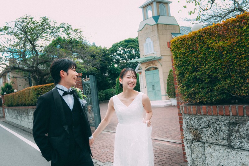 【チャペル】◎ペットとの撮影も可能◎全データ色補正付100カット以上納品・新郎新婦様 洋装各1着・新婦様ヘアメイク付き