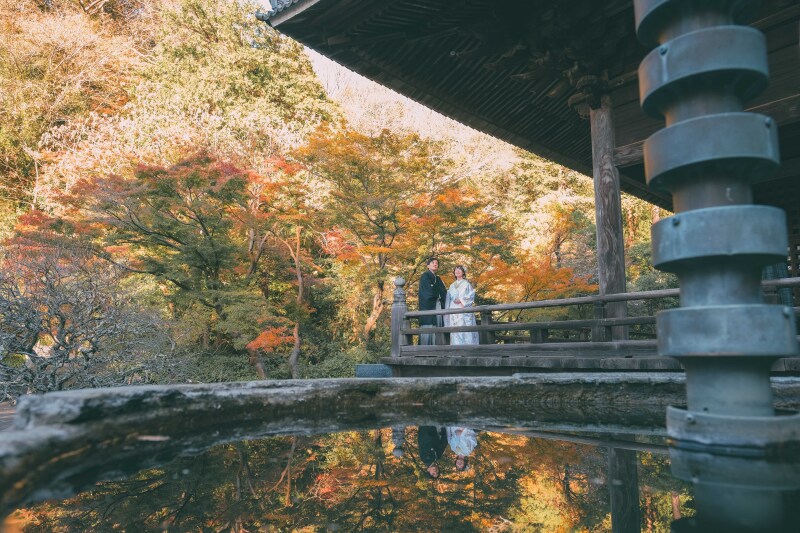 秋の紅葉プラン【妙本寺】鎌倉ロケーション和装撮影 ◎和装スタジオ付き ロケ100カット+スタジオ50カット納品