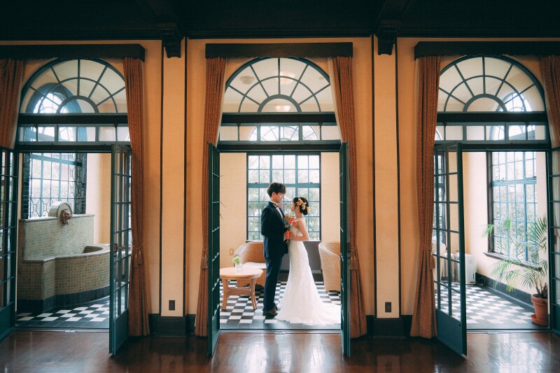 【山手西洋館】◎120分撮影し放題◎全データ色補正付150カット以上納品・新郎新婦様 洋装各1着・新婦様ヘアメイク付き※平日限定