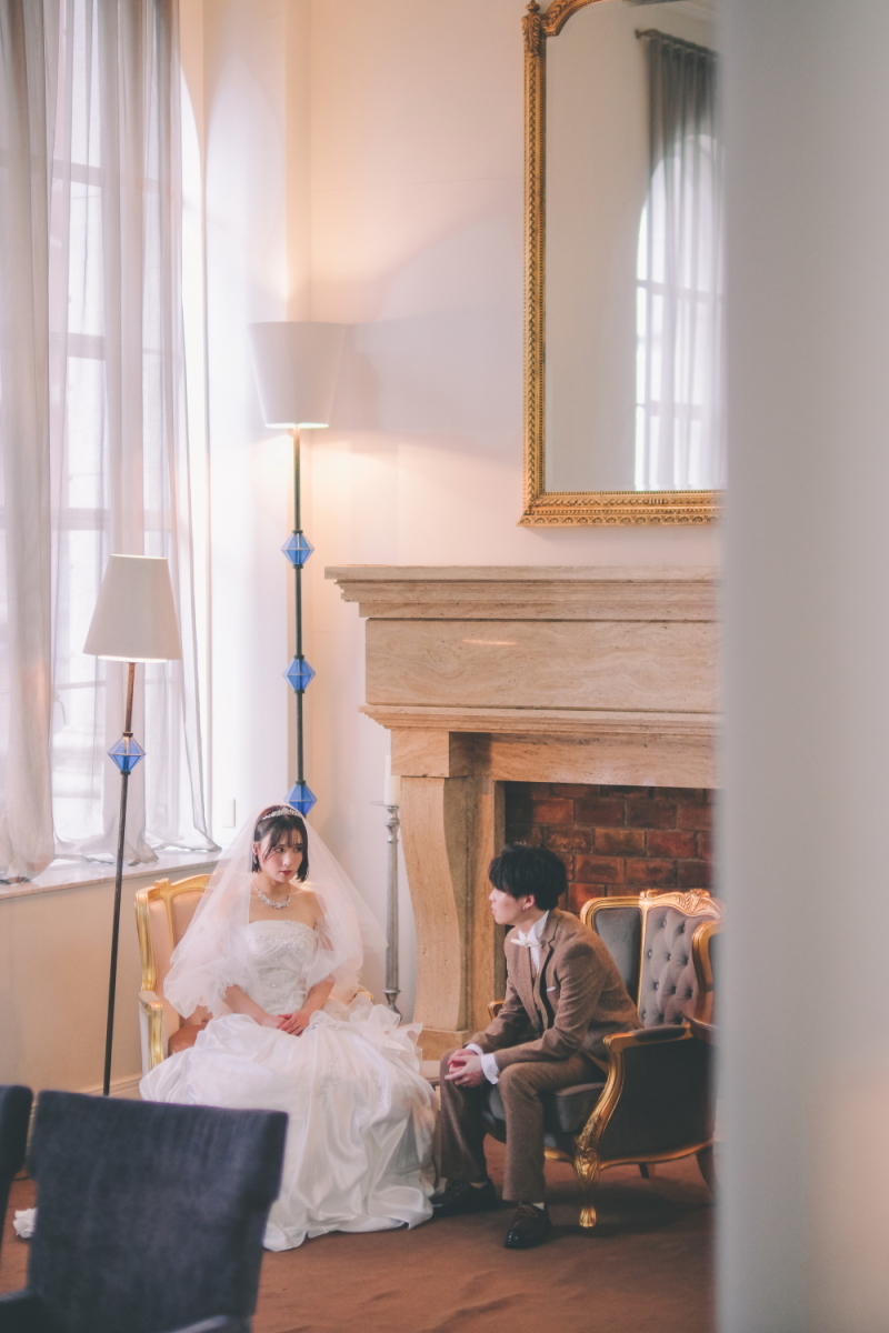 【チャペル】◎ラ・バンク・ド・ロア◎全データ色補正付100カット以上納品・新郎新婦様 洋装各1着・新婦様ヘアメイク付き